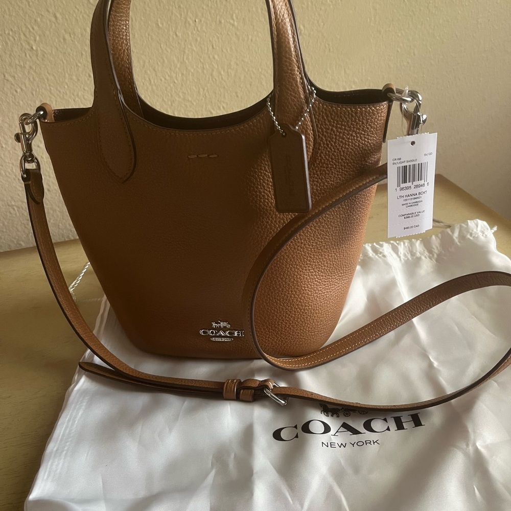 Coach Hanna Bucket Bag NWT